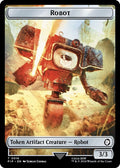 2024 Magic: The Gathering: Universes Beyond: Fallout (PIP) - Robot Junk Double Sided Token (#16 // 15, T) (, Near Mint)