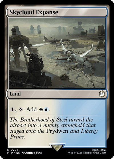 2024 Magic: The Gathering: Universes Beyond: Fallout (PIP) - Skycloud Expanse (#291, Rare) (, Near Mint)