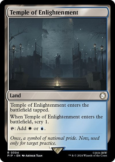 2024 Magic: The Gathering: Universes Beyond: Fallout (PIP) - Temple of Enlightenment (#304, Rare) (, Near Mint)