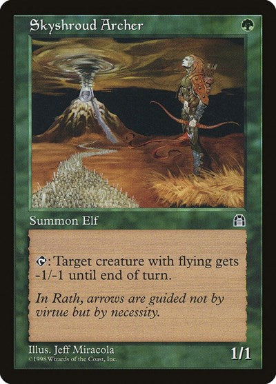 1998 Magic: The Gathering: Stronghold (STH) - Skyshroud Archer (#114, Common) (, Near Mint)