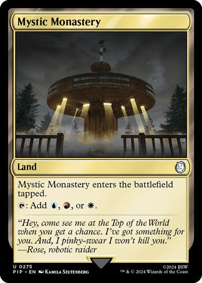 2024 Magic: The Gathering: Universes Beyond: Fallout (PIP) - Mystic Monastery (#275, Uncommon) (, Near Mint)