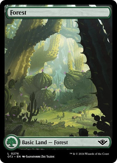 2024 Magic: The Gathering: Outlaws of Thunder Junction (OTJ) - Forest 0276 (#276, Land)