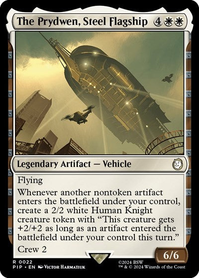 2024 Magic: The Gathering: Universes Beyond: Fallout (PIP) - The Prydwen Steel Flagship (#22, Rare) (, Near Mint)