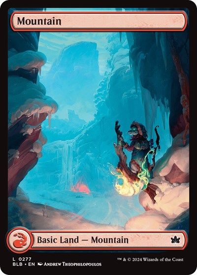 2024 Magic: The Gathering: Bloomburrow (BLB) Japanese - Mountain 0277 (#277, Land) (Foil, Near Mint)