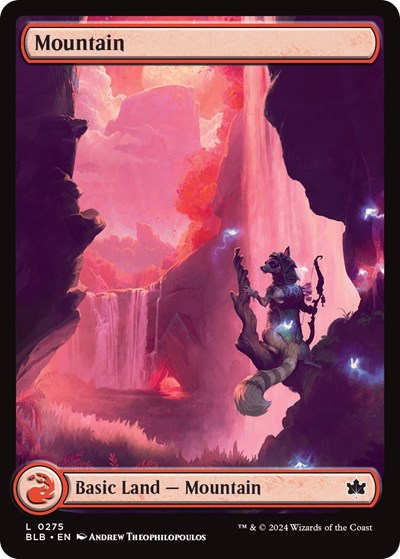 2024 Magic: The Gathering: Bloomburrow (BLB) - Mountain 0275 (#275, Land)