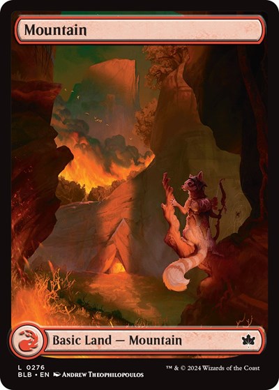 2024 Magic: The Gathering: Bloomburrow (BLB) Japanese - Mountain 0276 (#276, Land) (, Near Mint)