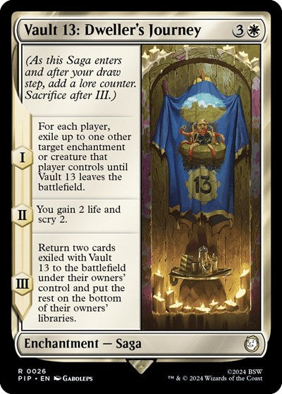 2024 Magic: The Gathering: Universes Beyond: Fallout (PIP) - Vault 13 Dwellers Journey (#26, Rare) (, Near Mint)