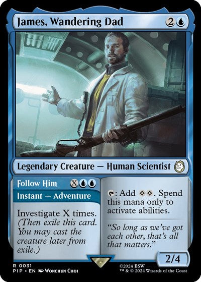 2024 Magic: The Gathering: Universes Beyond: Fallout (PIP) - James Wandering Dad (#31, Rare) (, Near Mint)