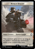 2024 Magic: The Gathering: Universes Beyond: Fallout (PIP) - Human Knight Food 0014 Double Sided Token (#2 // 14, T) (, Near Mint)