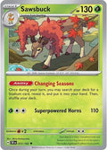 2024 Pokemon: SV05: Temporal Forces (TEF) - Sawsbuck 017 162 (#017/162, Uncommon) (, Near Mint)