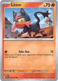 2024 Pokemon: SV05: Temporal Forces (TEF) - Litten 032 162 (#032/162, Common) (, Near Mint)