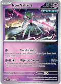 2024 Pokemon: SV05: Temporal Forces (TEF) - Iron Valiant 080 162 (#080/162, Rare) (Reverse Holofoil, Near Mint)