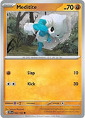 2024 Pokemon: SV05: Temporal Forces (TEF) - Meditite (#082/162, Common) (, Near Mint)