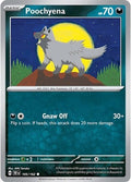 2024 Pokemon: SV05: Temporal Forces (TEF) - Poochyena (#105/162, Common) (, Near Mint)