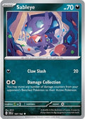 2024 Pokemon: SV05: Temporal Forces (TEF) - Sableye (#107/162, Uncommon) (, Near Mint)