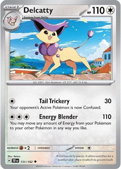 2024 Pokemon: SV05: Temporal Forces (TEF) - Delcatty (#131/162, Uncommon) (, Near Mint)