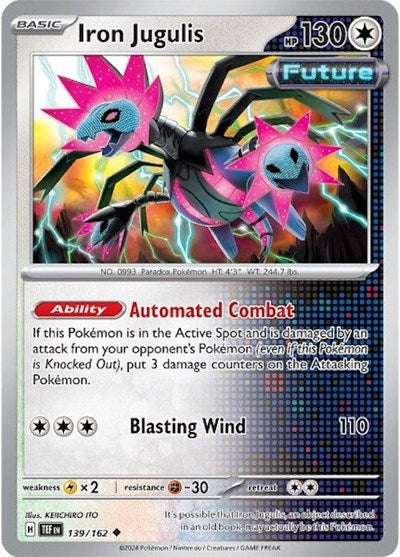2024 Pokemon: SV05: Temporal Forces (TEF) - Iron Jugulis (#139/162, Uncommon) (, Near Mint)