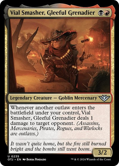 2024 Magic: The Gathering: Outlaws of Thunder Junction (OTJ) - Vial Smasher Gleeful Grenadier (#235, Uncommon)
