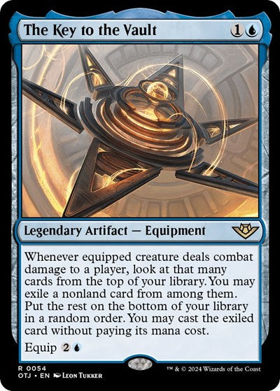 2024 Magic: The Gathering: Outlaws of Thunder Junction (OTJ) - The Key to the Vault (#54, Rare)