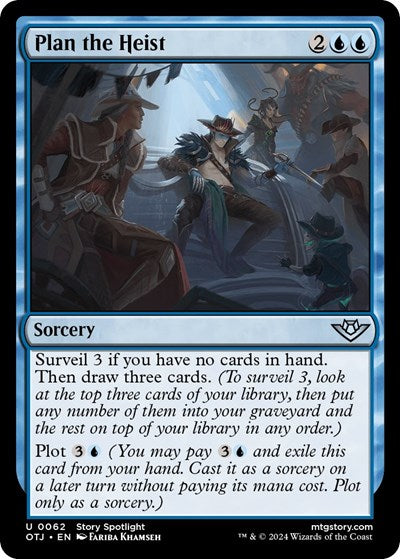 2024 Magic: The Gathering: Outlaws of Thunder Junction (OTJ) - Plan the Heist (#62, Uncommon) (, Near Mint)