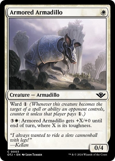 2024 Magic: The Gathering: Outlaws of Thunder Junction (OTJ) - Armored Armadillo (#3, Common) (, Near Mint)