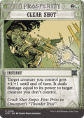 2024 Magic: The Gathering: Outlaws of Thunder Junction: Breaking News (OTP) - Clear Shot (#28, Uncommon)