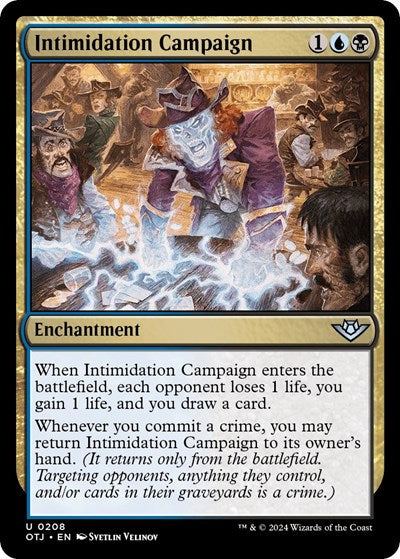2024 Magic: The Gathering: Outlaws of Thunder Junction (OTJ) - Intimidation Campaign (#208, Uncommon) (, Near Mint)
