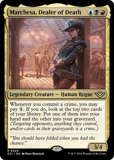 2024 Magic: The Gathering: Outlaws of Thunder Junction (OTJ) - Marchesa Dealer of Death (#220, Rare)