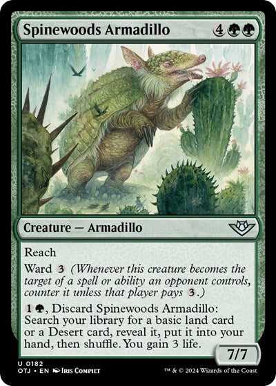 2024 Magic: The Gathering: Outlaws of Thunder Junction (OTJ) - Spinewoods Armadillo (#182, Uncommon)