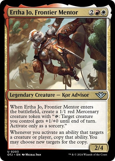2024 Magic: The Gathering: Outlaws of Thunder Junction (OTJ) - Ertha Jo Frontier Mentor (#203, Uncommon)