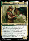 2024 Magic: The Gathering: Outlaws of Thunder Junction (OTJ) - Miriam Herd Whisperer (#221, Uncommon)