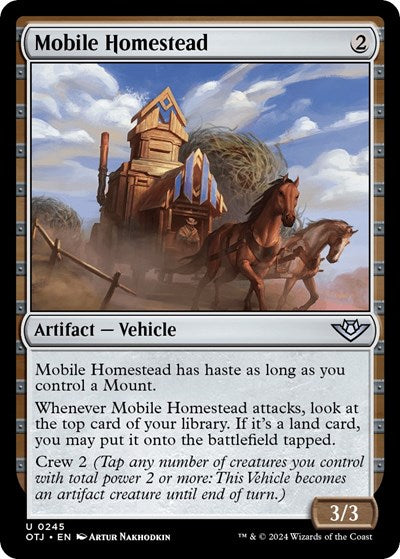 2024 Magic: The Gathering: Outlaws of Thunder Junction (OTJ) - Mobile Homestead (#245, Uncommon)