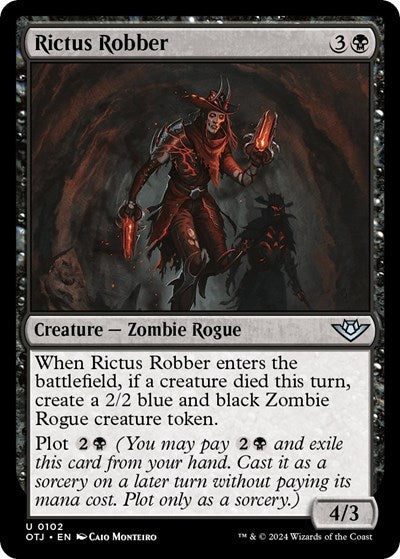 2024 Magic: The Gathering: Outlaws of Thunder Junction (OTJ) - Rictus Robber (#102, Uncommon) (, Near Mint)