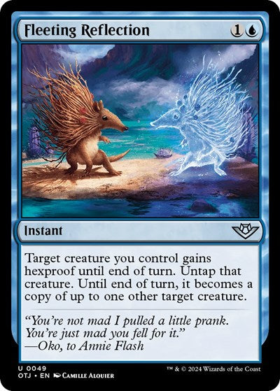 2024 Magic: The Gathering: Outlaws of Thunder Junction (OTJ) - Fleeting Reflection (#49, Uncommon) (, Near Mint)