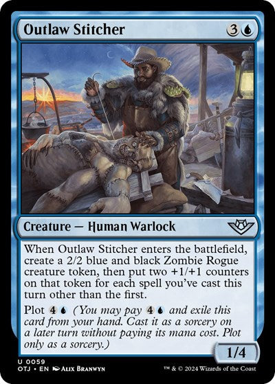 2024 Magic: The Gathering: Outlaws of Thunder Junction (OTJ) - Outlaw Stitcher (#59, Uncommon) (, Near Mint)