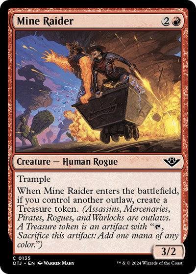 2024 Magic: The Gathering: Outlaws of Thunder Junction (OTJ) - Mine Raider (#135, Common)