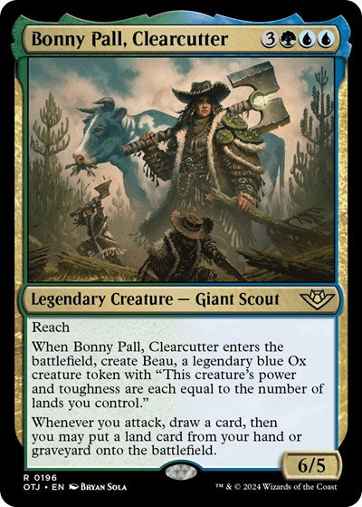 2024 Magic: The Gathering: Outlaws of Thunder Junction (OTJ) - Bonny Pall Clearcutter (#196, Rare) (Foil, Near Mint)