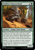 2024 Magic: The Gathering: Outlaws of Thunder Junction (OTJ) - Stubborn Burrowfiend (#184, Uncommon) (, Near Mint)