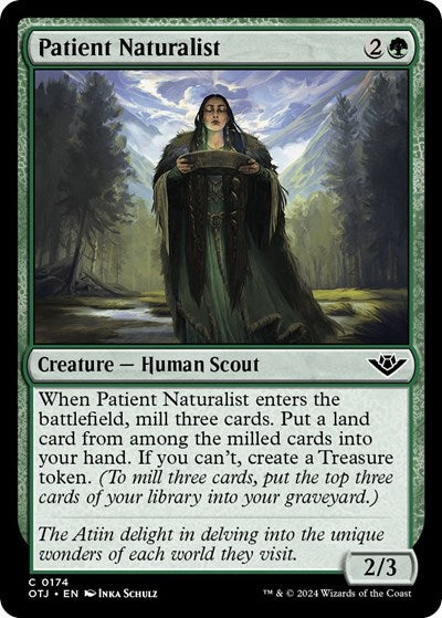 2024 Magic: The Gathering: Outlaws of Thunder Junction (OTJ) - Patient Naturalist (#174, Common) (, Near Mint)