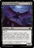 2024 Magic: The Gathering: Outlaws of Thunder Junction (OTJ) - Raven of Fell Omens (#101, Common)