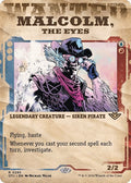 2024 Magic: The Gathering: Outlaws of Thunder Junction (OTJ) - Malcolm the Eyes Showcase (#295, Rare) (Foil, Near Mint)