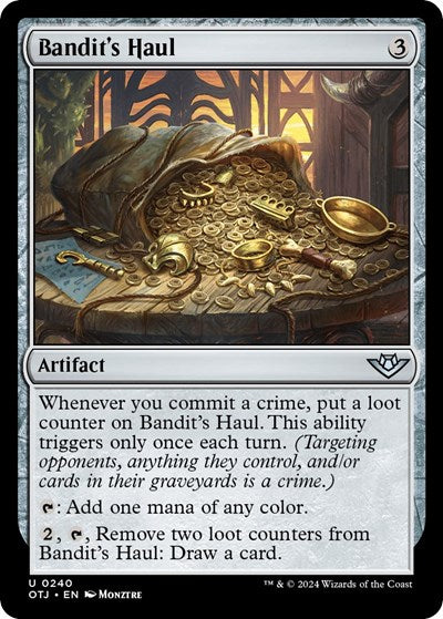 2024 Magic: The Gathering: Outlaws of Thunder Junction (OTJ) - Bandits Haul (#240, Uncommon) (, Near Mint)