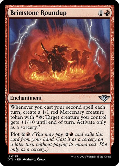 2024 Magic: The Gathering: Outlaws of Thunder Junction (OTJ) - Brimstone Roundup (#115, Uncommon)