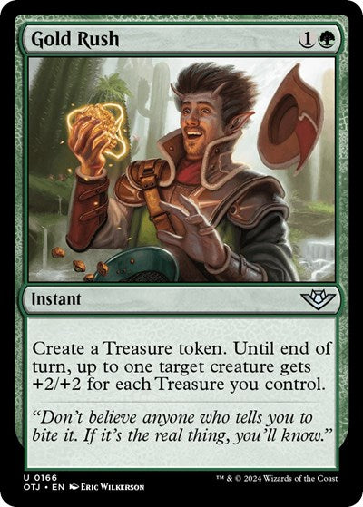 2024 Magic: The Gathering: Outlaws of Thunder Junction (OTJ) - Gold Rush (#166, Uncommon) (, Near Mint)