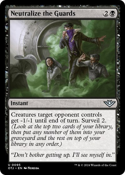 2024 Magic: The Gathering: Outlaws of Thunder Junction (OTJ) - Neutralize the Guards (#95, Uncommon) (, Near Mint)