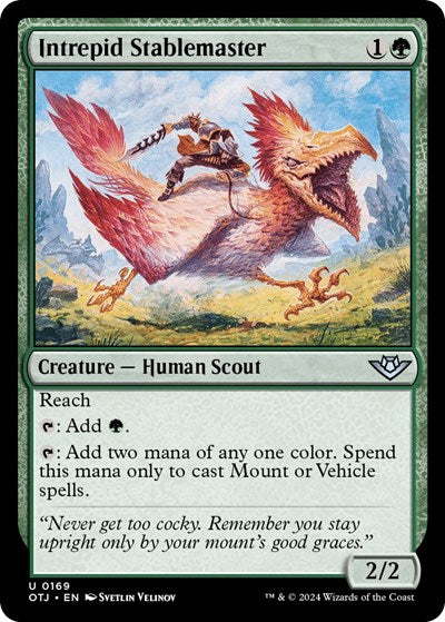 2024 Magic: The Gathering: Outlaws of Thunder Junction (OTJ) - Intrepid Stablemaster (#169, Uncommon)