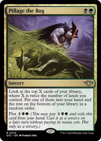 2024 Magic: The Gathering: Outlaws of Thunder Junction (OTJ) - Pillage the Bog (#224, Rare) (, Near Mint)