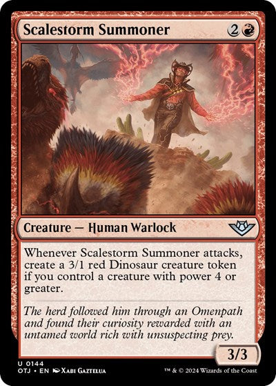 2024 Magic: The Gathering: Outlaws of Thunder Junction (OTJ) - Scalestorm Summoner (#144, Uncommon) (, Near Mint)