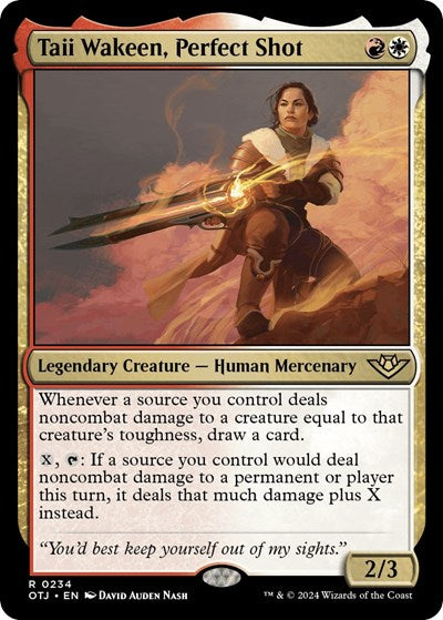 2024 Magic: The Gathering: Outlaws of Thunder Junction (OTJ) - Taii Wakeen Perfect Shot (#234, Rare) (, Near Mint)