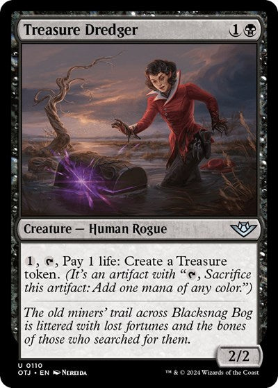 2024 Magic: The Gathering: Outlaws of Thunder Junction (OTJ) - Treasure Dredger (#110, Uncommon)